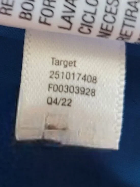 Rhode x Target Blue Embroidered Eyelet Cotton Puff Sleeve Mini Dress Womens L - Picture 12 of 12